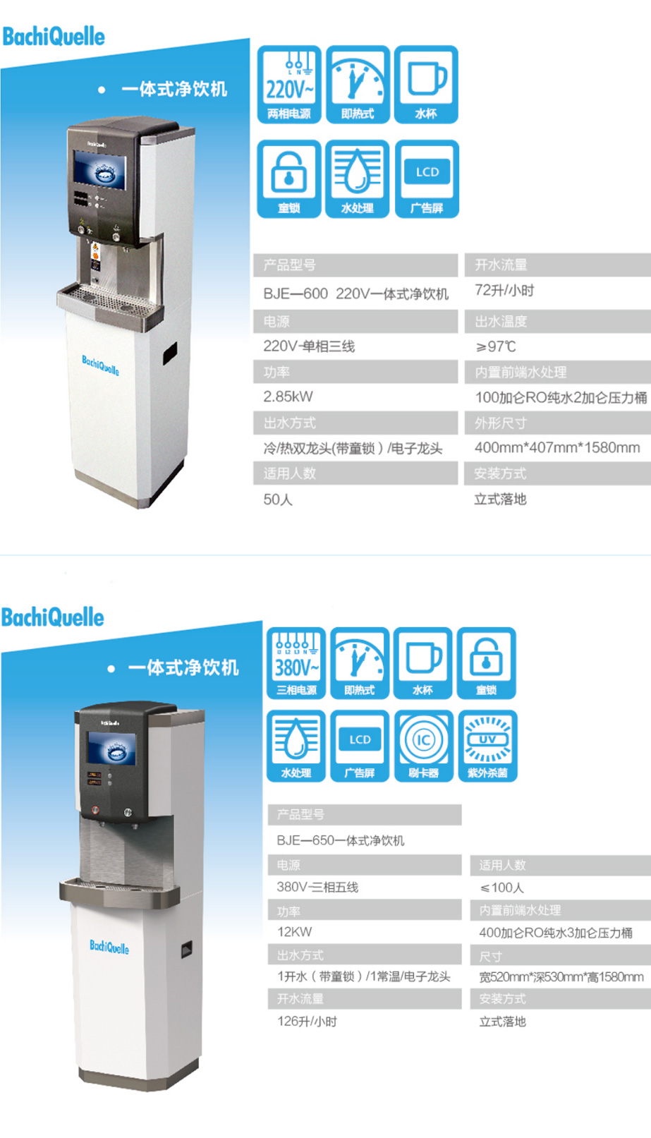 BJE-600/650一体式净饮机